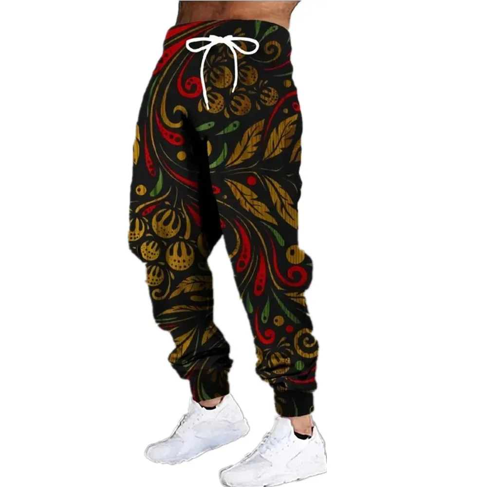 1 - MC - Fashion Jogging Pants: 3D animal print, casual streetwear for autumn & winter sports