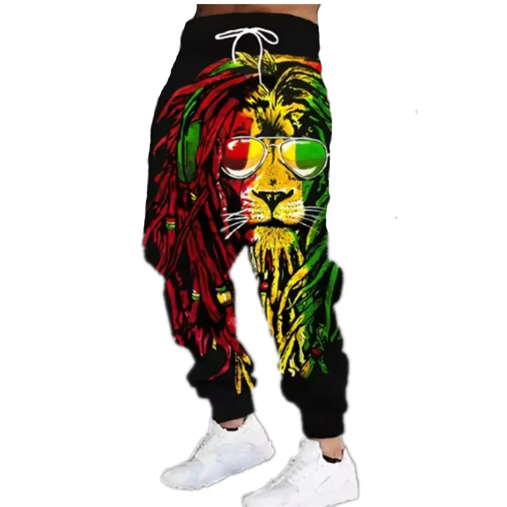 1 - MC - Fashion Jogging Pants: 3D animal print, casual streetwear for autumn & winter sports