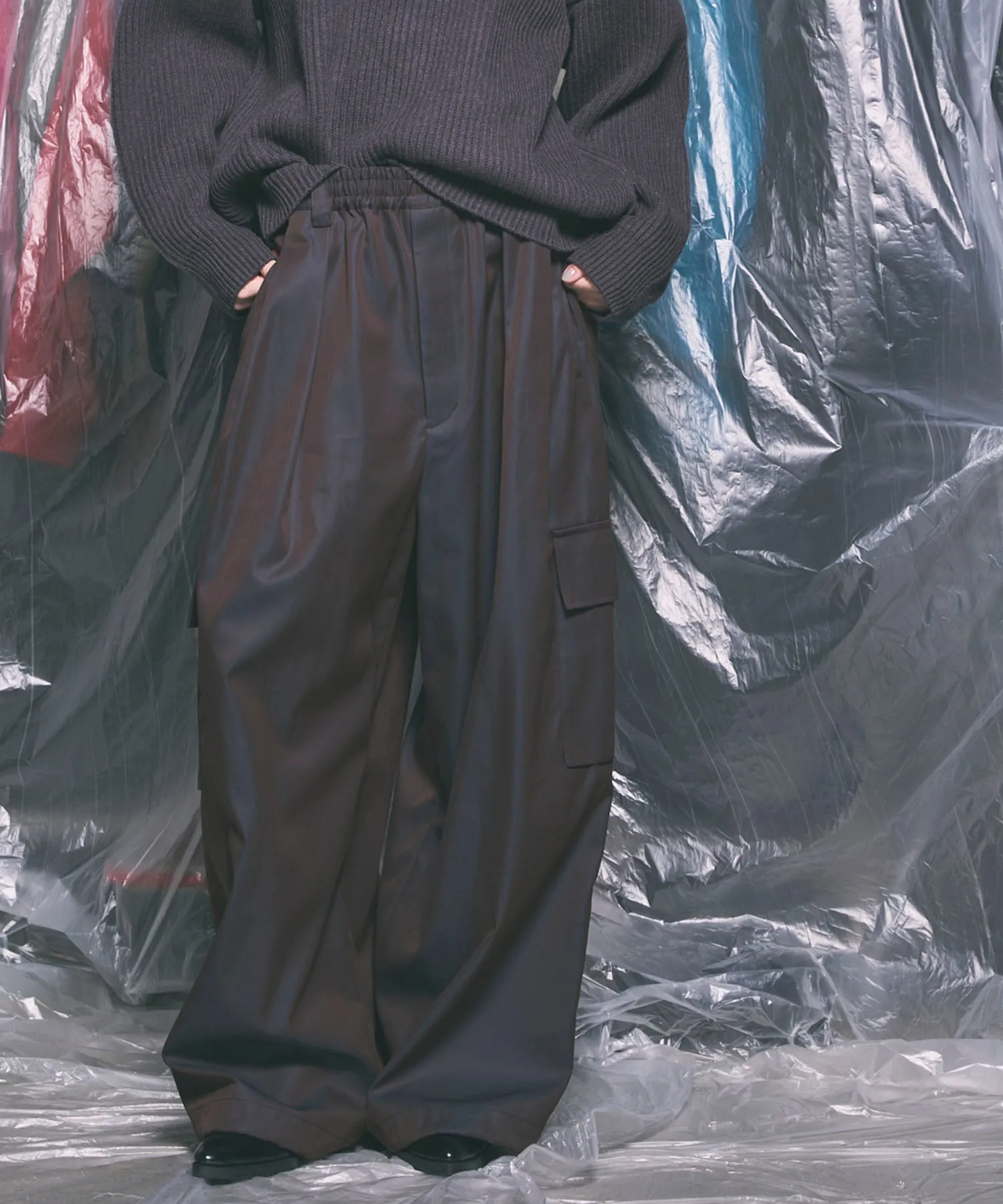 120/2/2 Suvin Cotton Gabardine Prime-Wide Cargo Pants