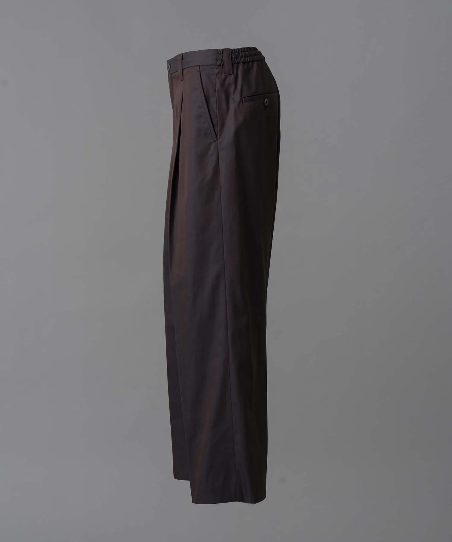 120/2/2 Suvin Cotton Gabardine Prime-Wide One Tuck Pants