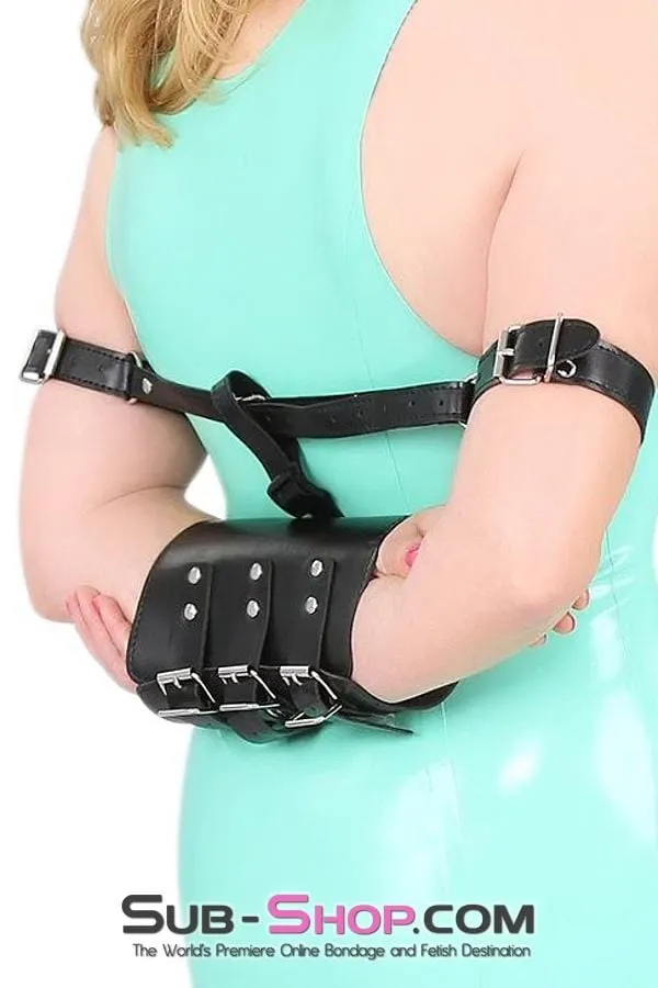 8836HS      Tie In Wrist Muff Cuffs with attached Ankle or Elbow Cuffs Set