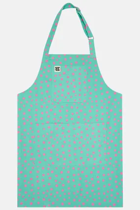 Ada - Cotton Apron in River Dot Print