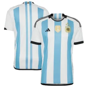 Adidas Men's Argentina 3 Star Home WC Winners Jersey