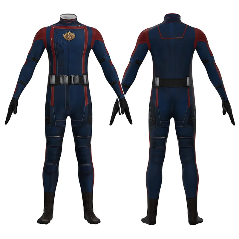 Adult Star Lord Jumpsuit Guardians Peter Quill Cosplay Costume Bodysuit Halloween Suit