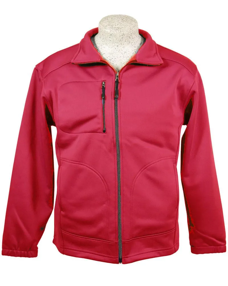 AKWA Men's Full Zip Jacket Soft Shell Fleece (with right chest pocket)