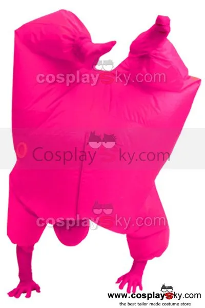 Among Us Adult Size Inflatable Costume Full Body Jumpsuit Pink Version