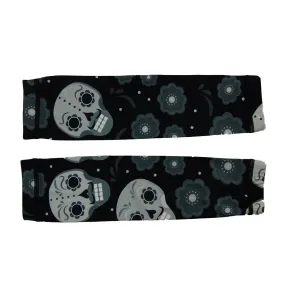 Arm Sleeves | Black Skulls