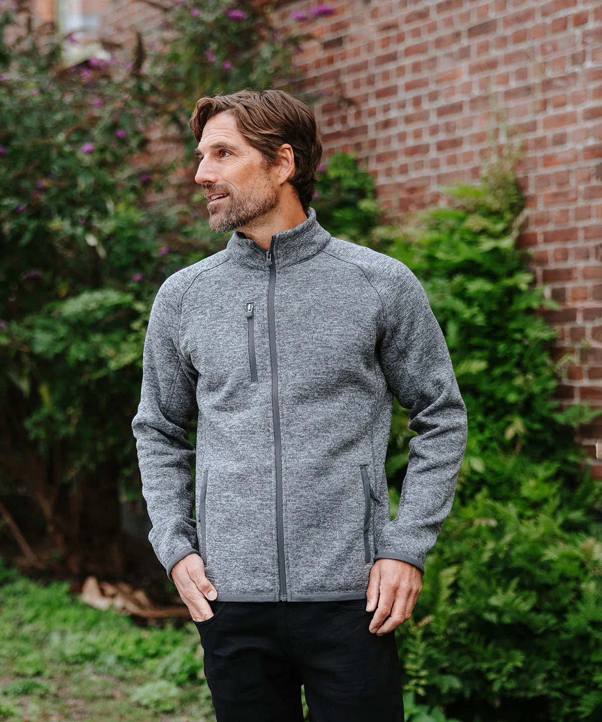 Avalante full-zip fleece jacket | Navy Heather