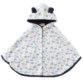 Baby Toddler Hooded White/Navy All Print Cloud Cloak Outfit/0-2Years