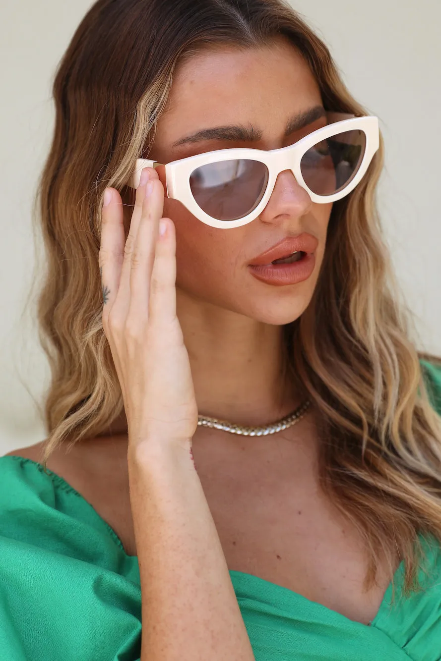 BANBÉ The Carla Sunglasses Bone-Grey Fade