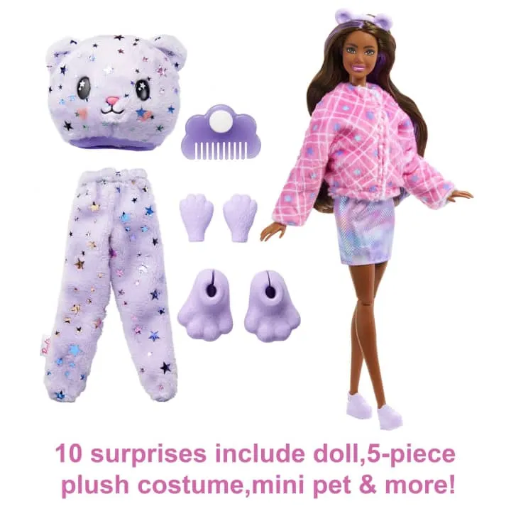 Barbie Cutie Reveal Teddy Plush Costume Doll