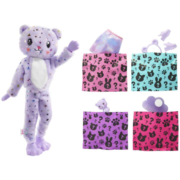 Barbie Cutie Reveal Teddy Plush Costume Doll