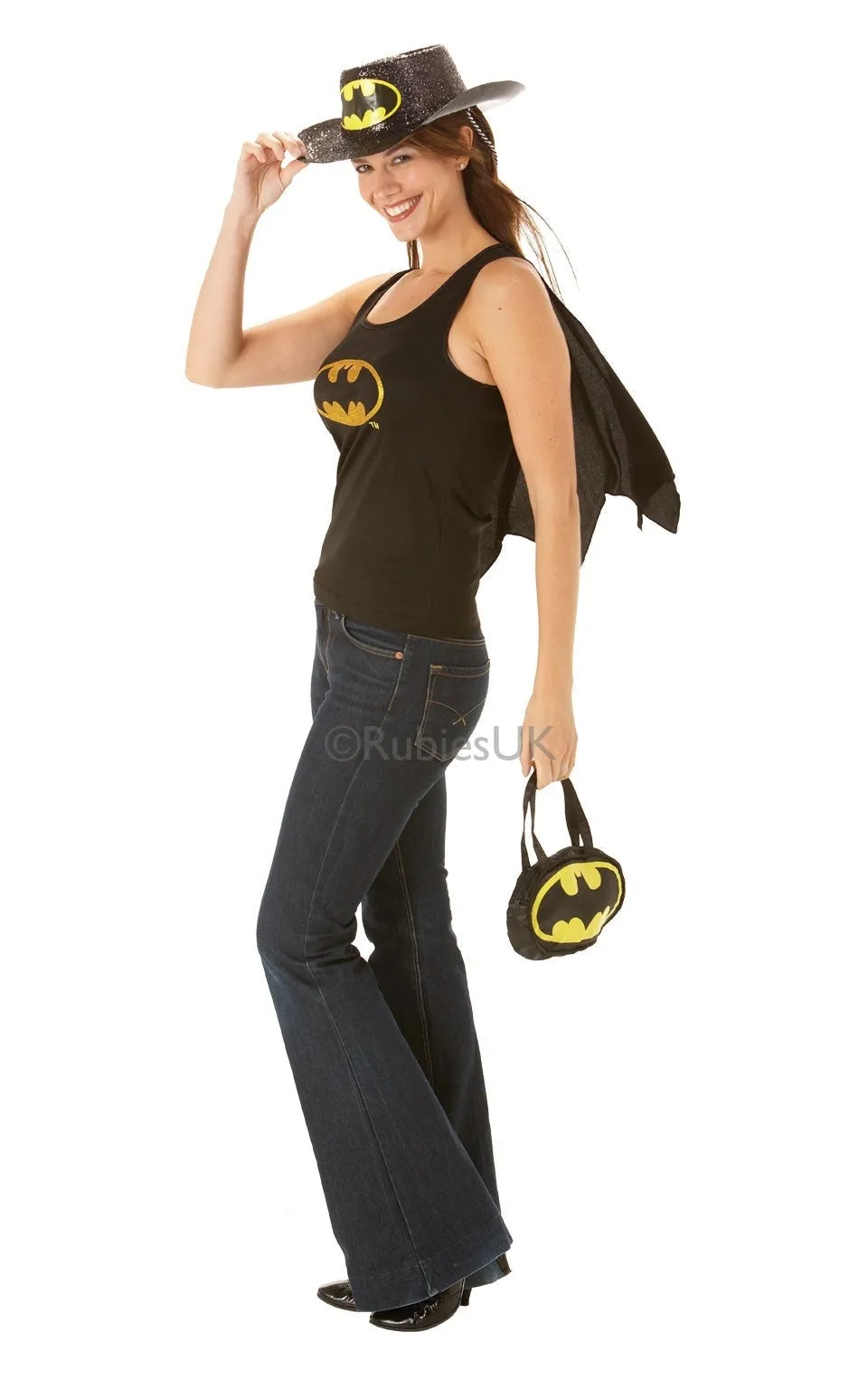 Batgirl Top With Cape Costume