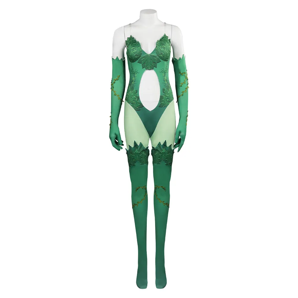 Batman Poison Ivy Green Women Jumpsuits Party Carnival Halloween Cosplay Costume