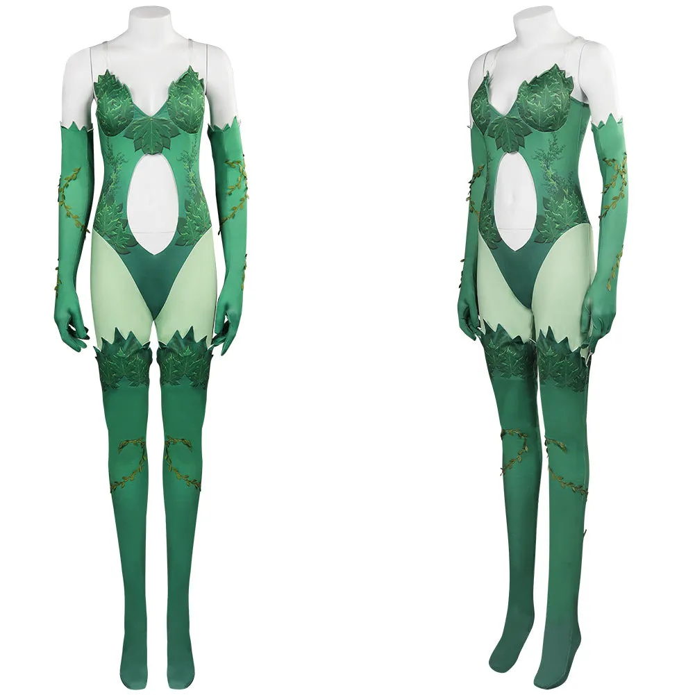 Batman Poison Ivy Green Women Jumpsuits Party Carnival Halloween Cosplay Costume