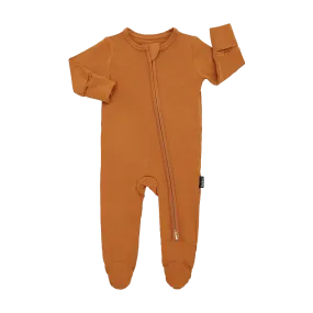 BELAN J Footed Zipper Sleeper - Butternut