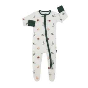 BELAN J Footed Zipper Sleeper - Holly