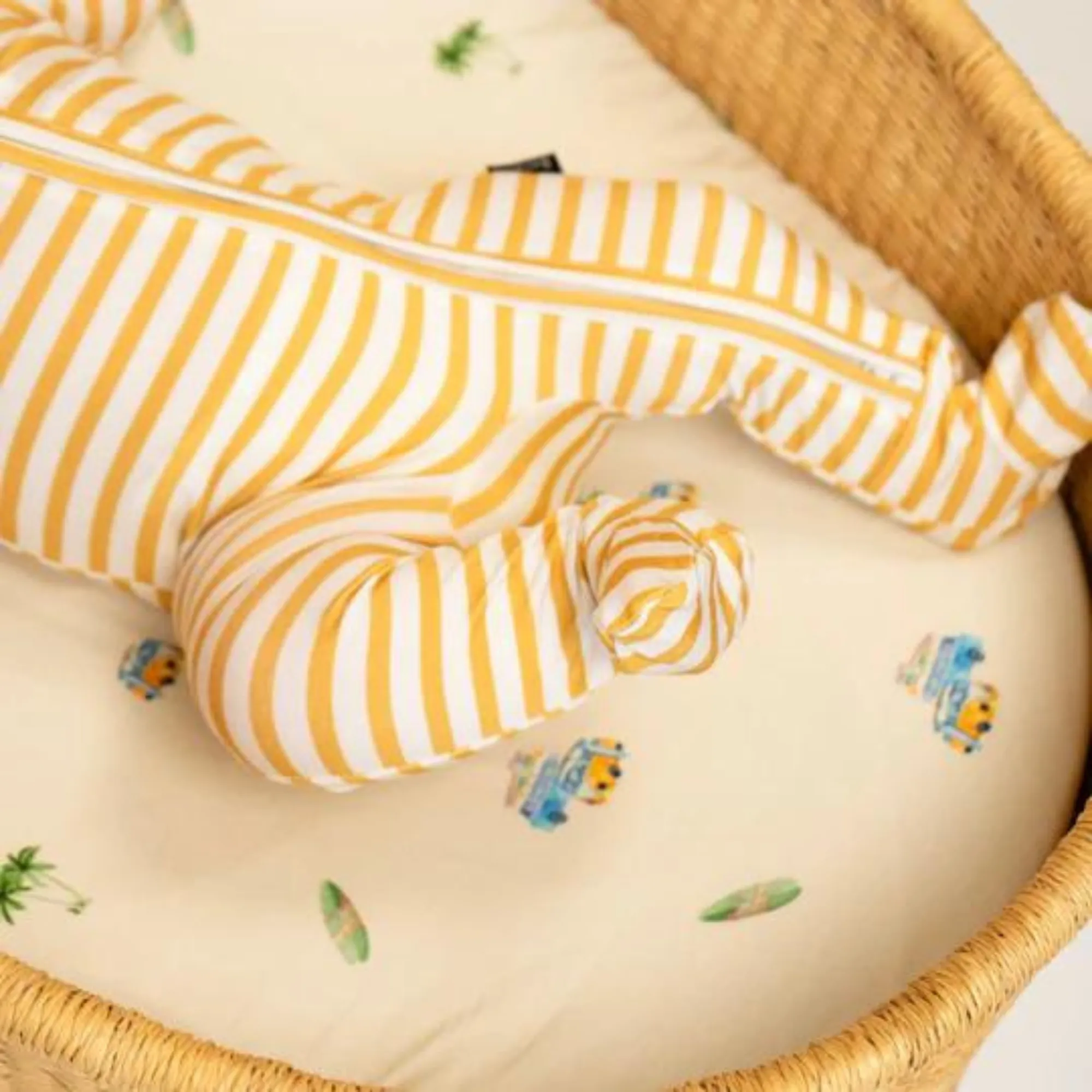 BELAN J Footed Zipper Sleeper - Sun Stripe