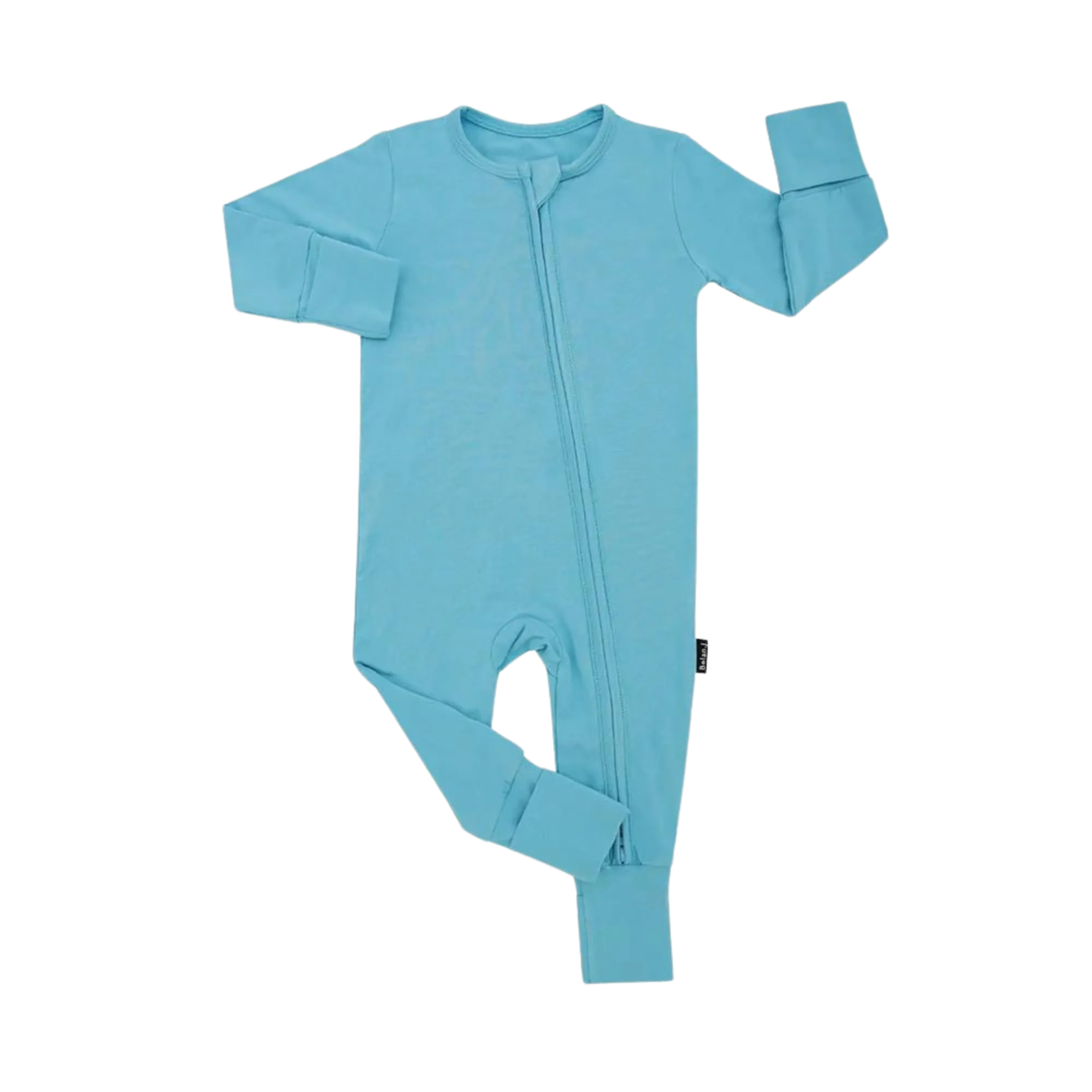 BELAN J Footless Sleeper with Fold-Over Cuffs - Electric Blue