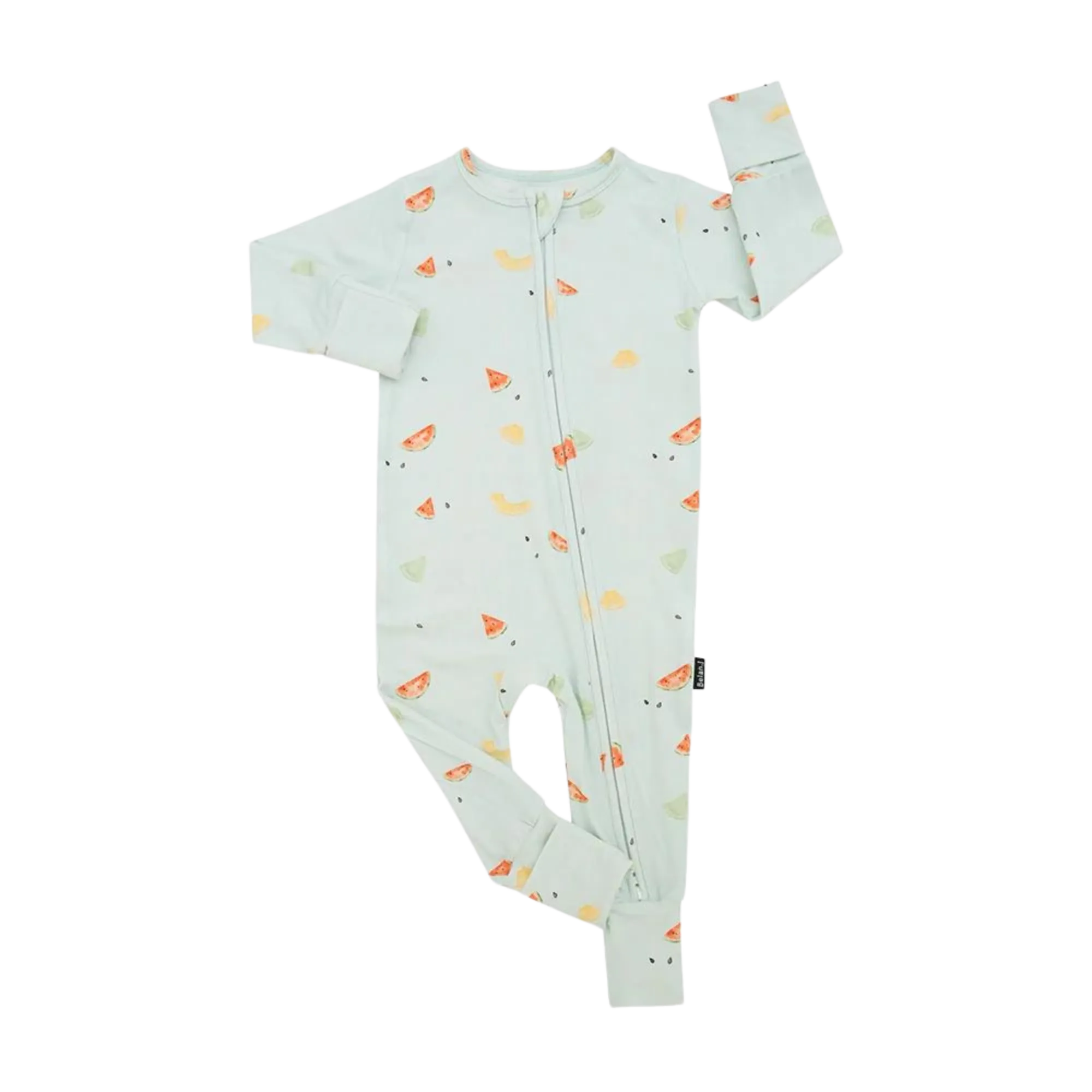 BELAN J Sleeper with Fold-over Cufs - Melons