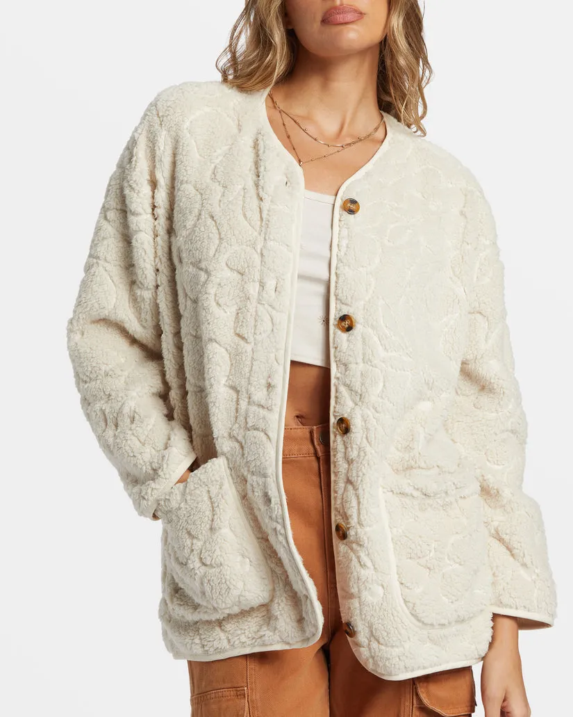 BILLABONG Fireside Cozy Buttoned Fleece Jacket - More Colors Available