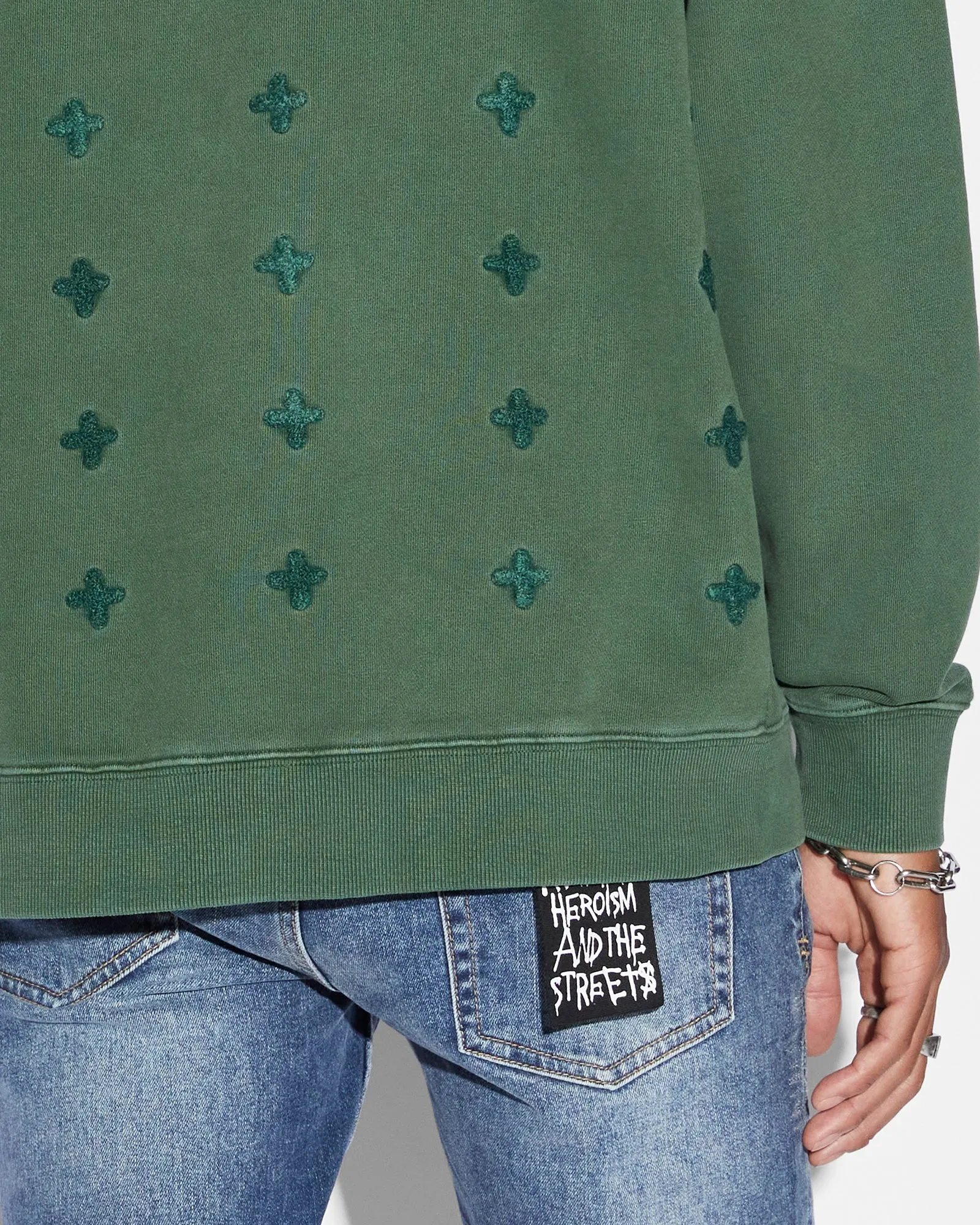 BLOCKED BIGGIE HOODIE EMERALD