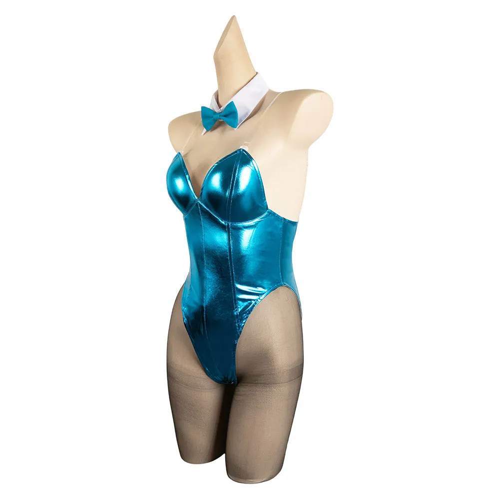 Blue Archive The Animation Ichinose Asuna Women Blue Bunny Girl Sexy Jumpsuit Cosplay Costume