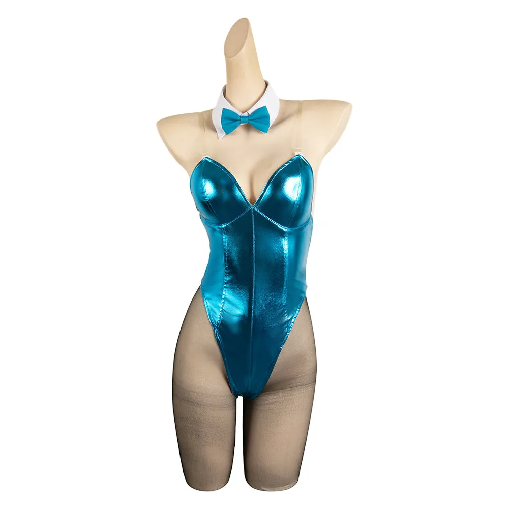 Blue Archive The Animation Ichinose Asuna Women Blue Bunny Girl Sexy Jumpsuit Cosplay Costume