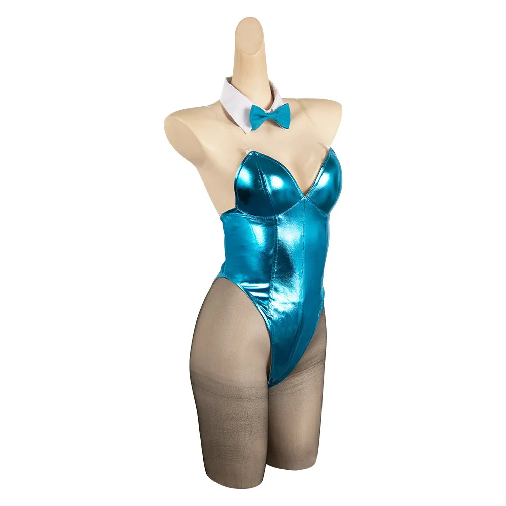 Blue Archive The Animation Ichinose Asuna Women Blue Bunny Girl Sexy Jumpsuit Cosplay Costume