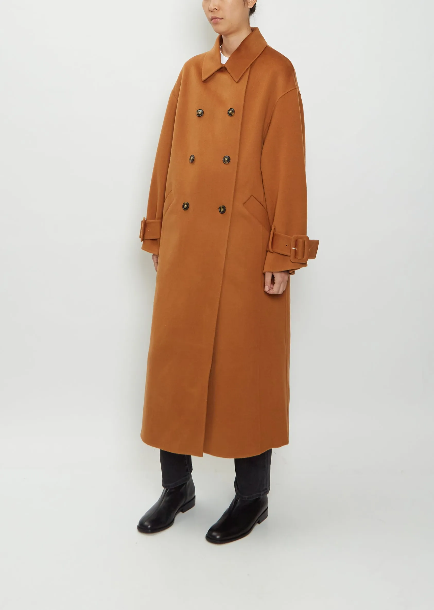 Boras Wool Cashmere Coat — Hazelnut