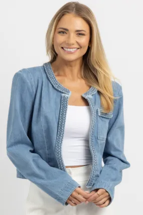 BOSTON BRAIDED DENIM JACKET