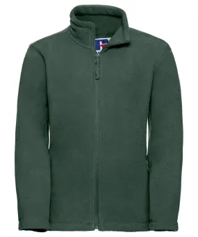 Bottle Green - Kids full-zip outdoor fleece