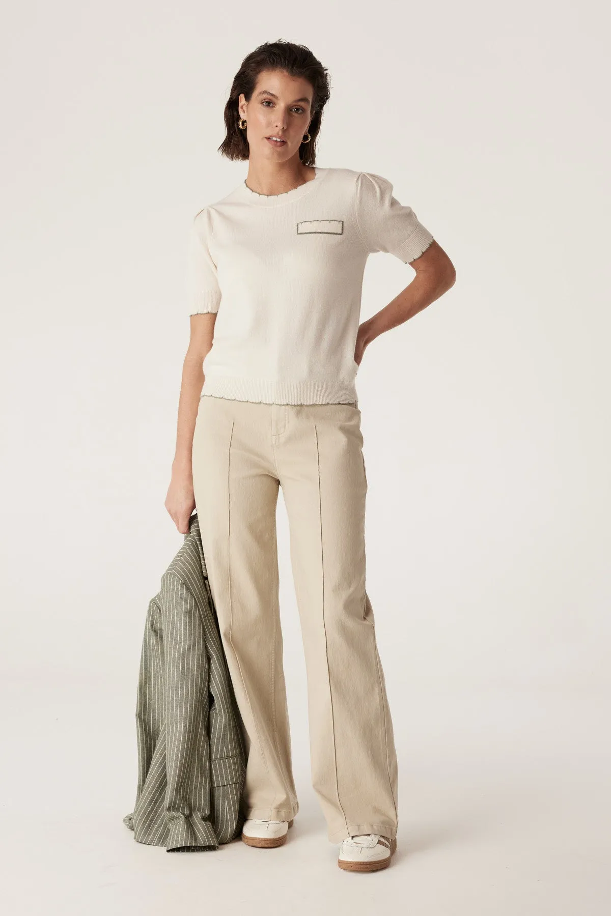 Cable - Carter Pant - Ecru