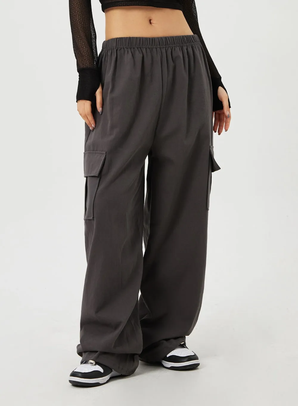 Cargo Wide Leg Track Pants CM302