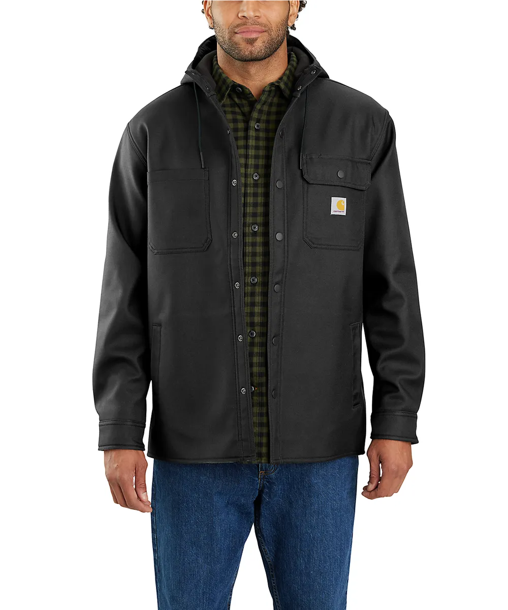 Carhartt Heavyweight Hooded Shirt Jacket - Black