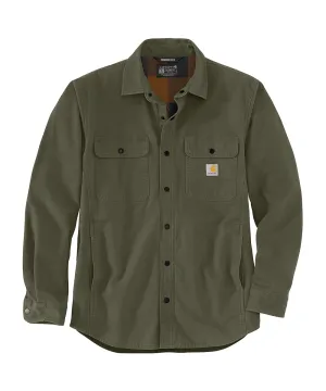 Carhartt Men's Canvas Fleece Lined Shirt Jacket - Basil