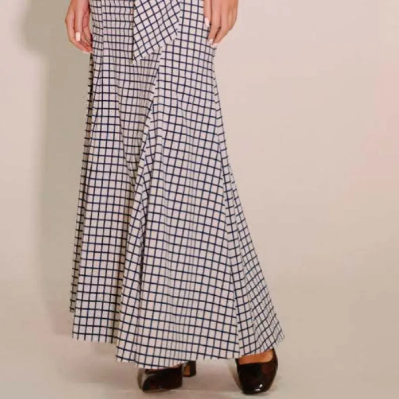 Checkered Midi Dress