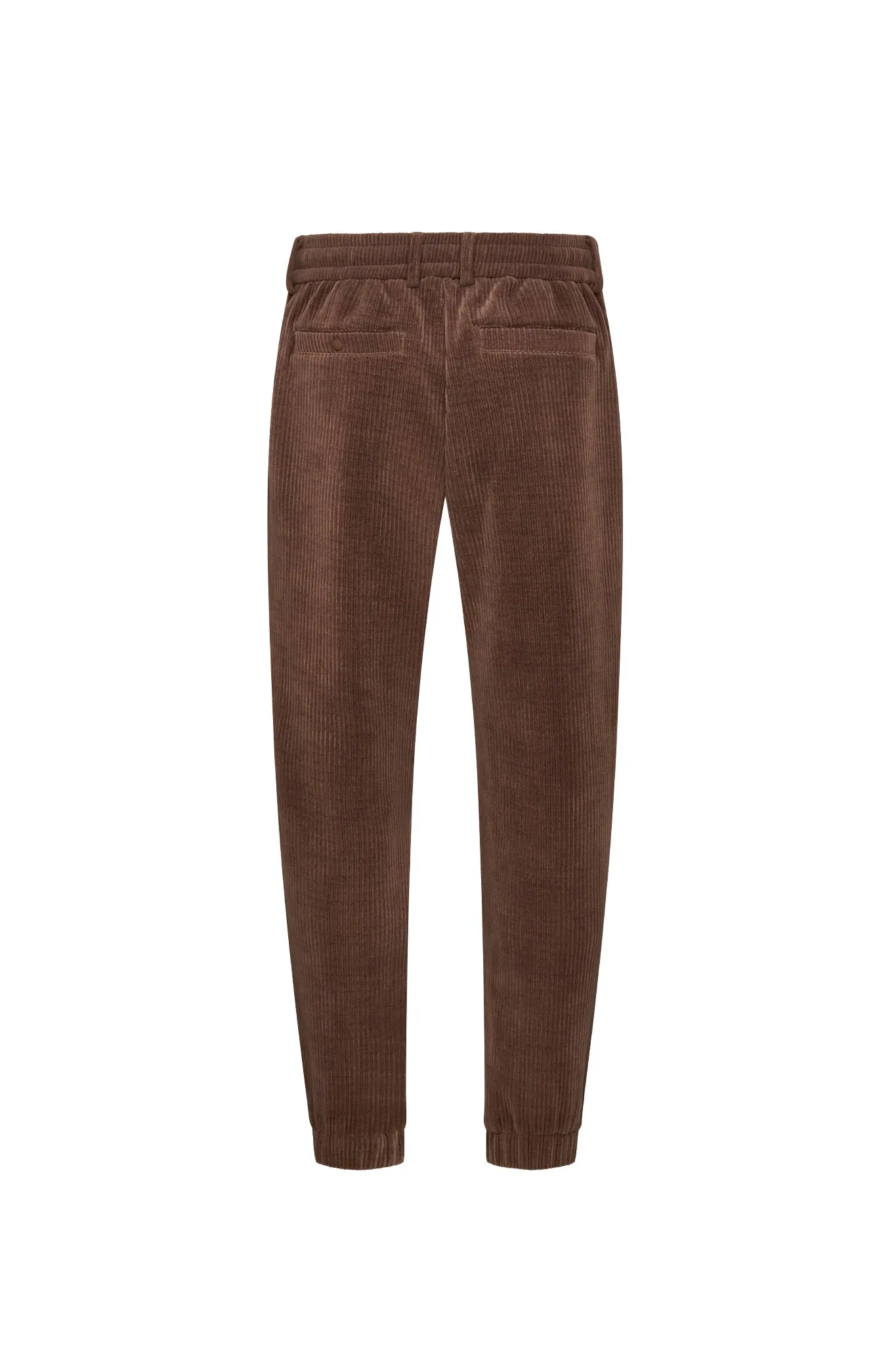 Chocolate Men's Pull On Bubble Wale Cord Jogger