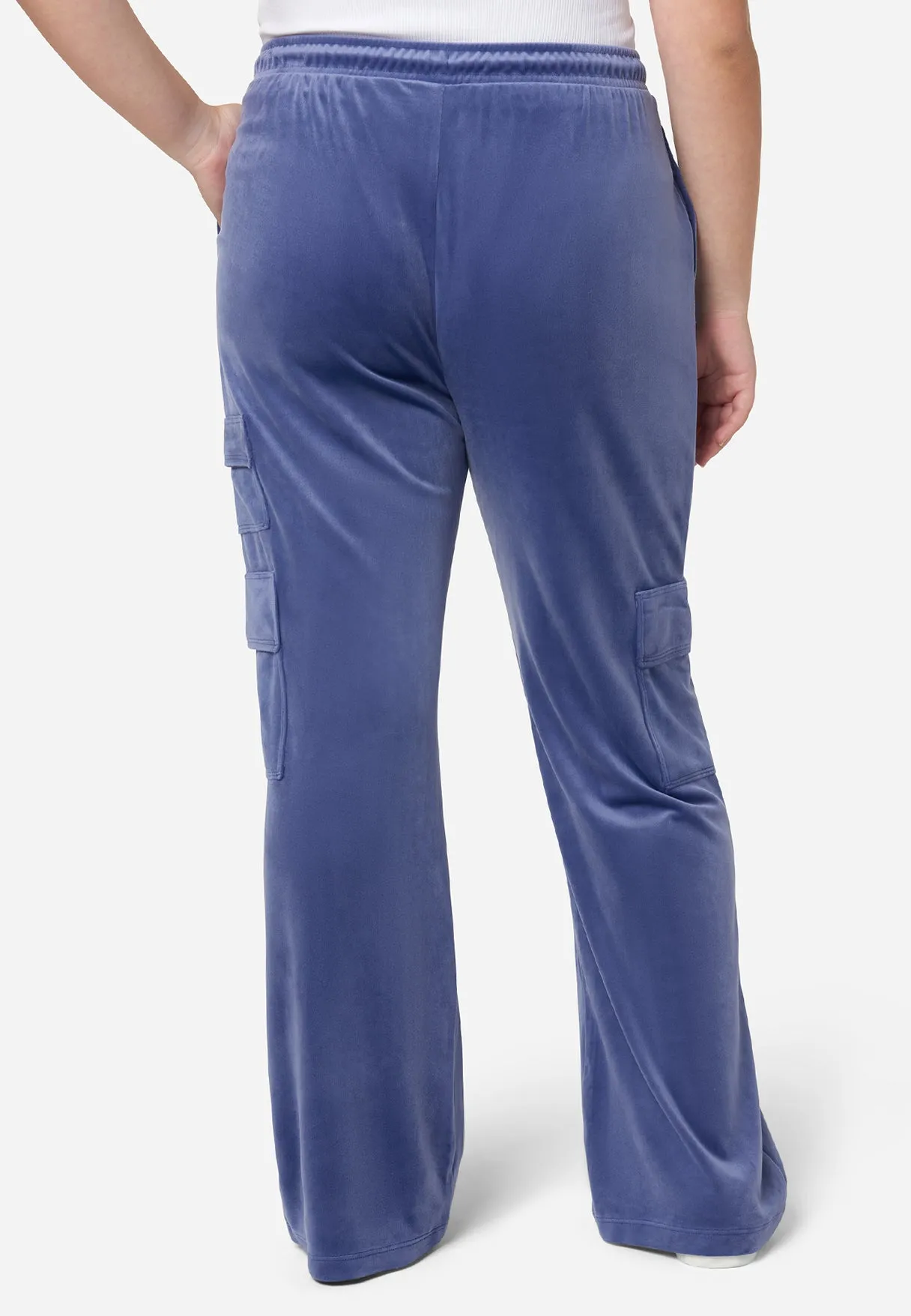 Comfy-Cute Velour Cargo Pant