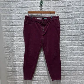 Corduroy Button Fly Pants