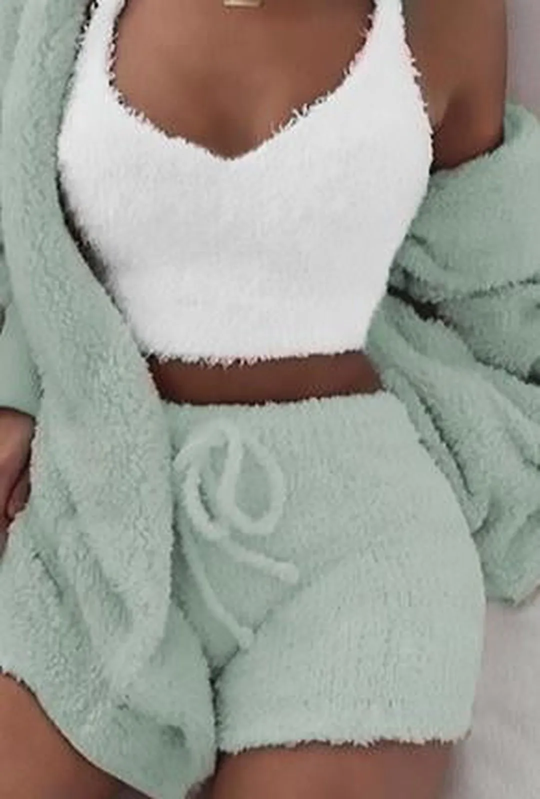 CORRIE - ROBE 3 PIECE FLEECE SET