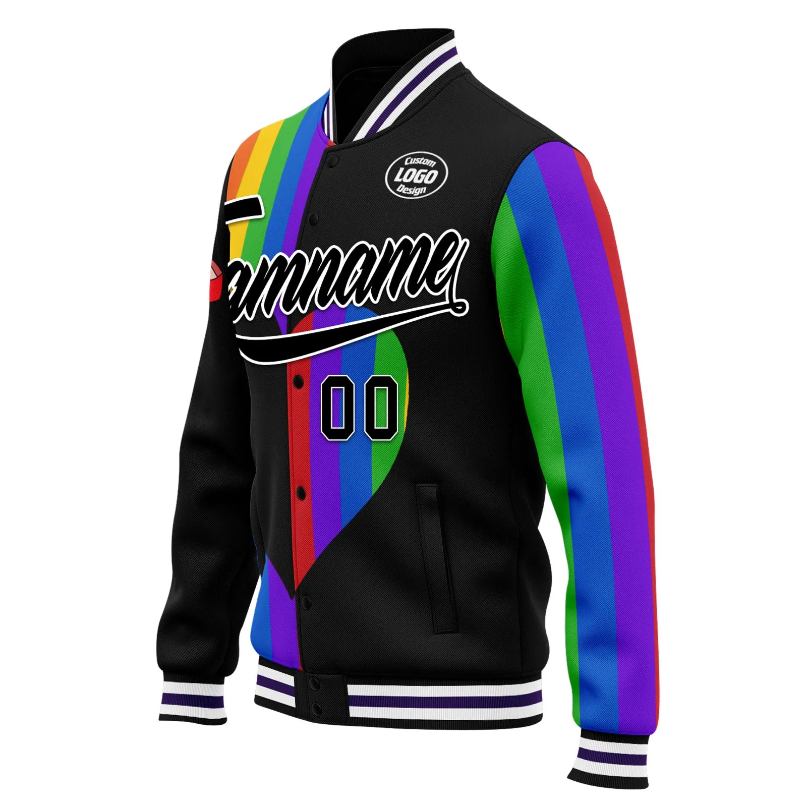 Custom Jacket Bomber Full-Snap Varsity Letterman Personalized Jacket FZ005-D025003-9