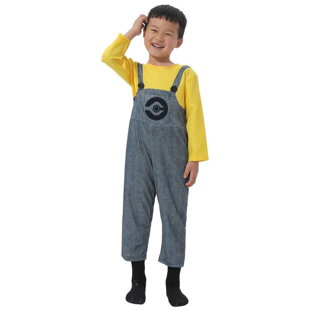 Despicable Me Minions Kids Children Cartoon Cosplay Costume Boys Girls