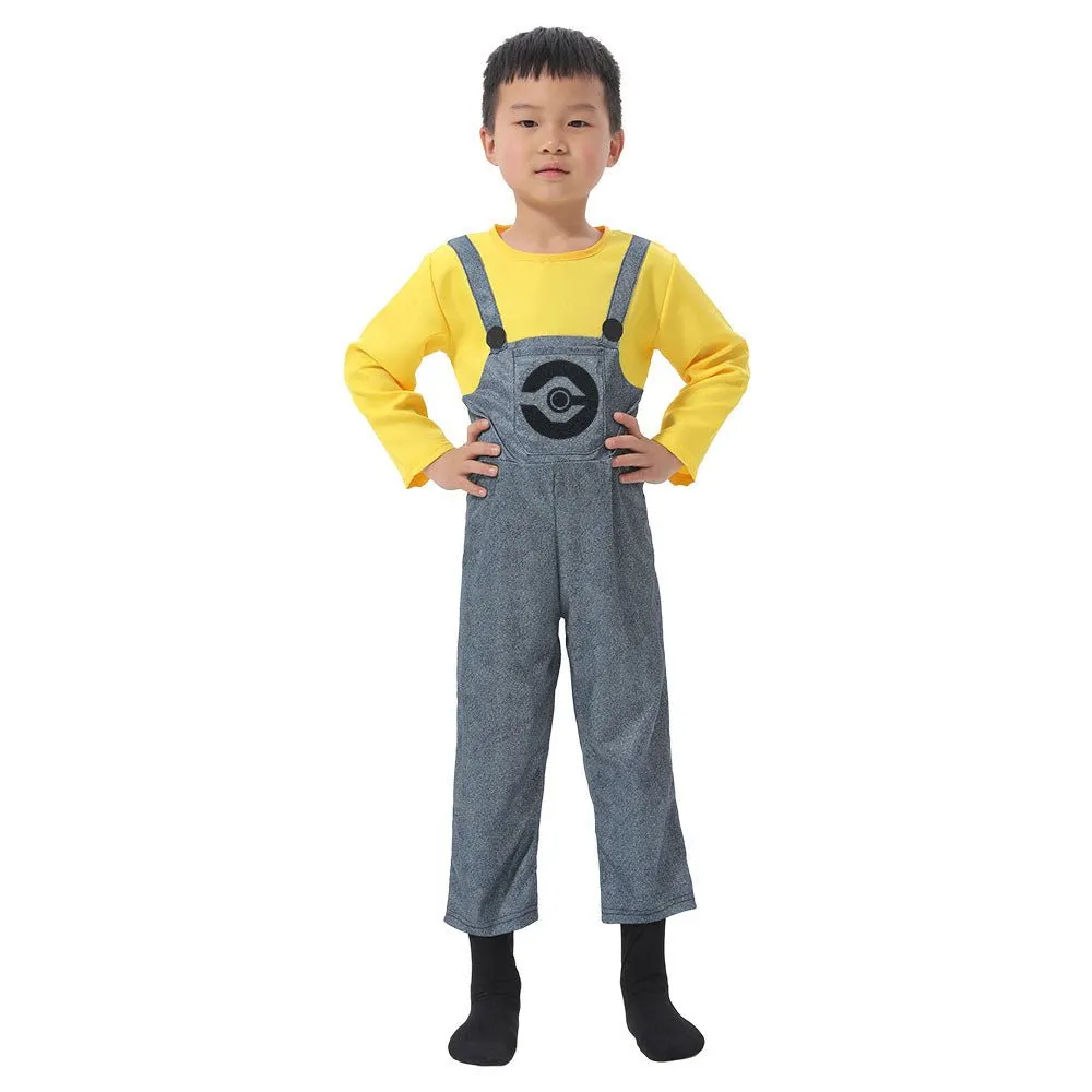 Despicable Me Minions Kids Children Cartoon Cosplay Costume Boys Girls