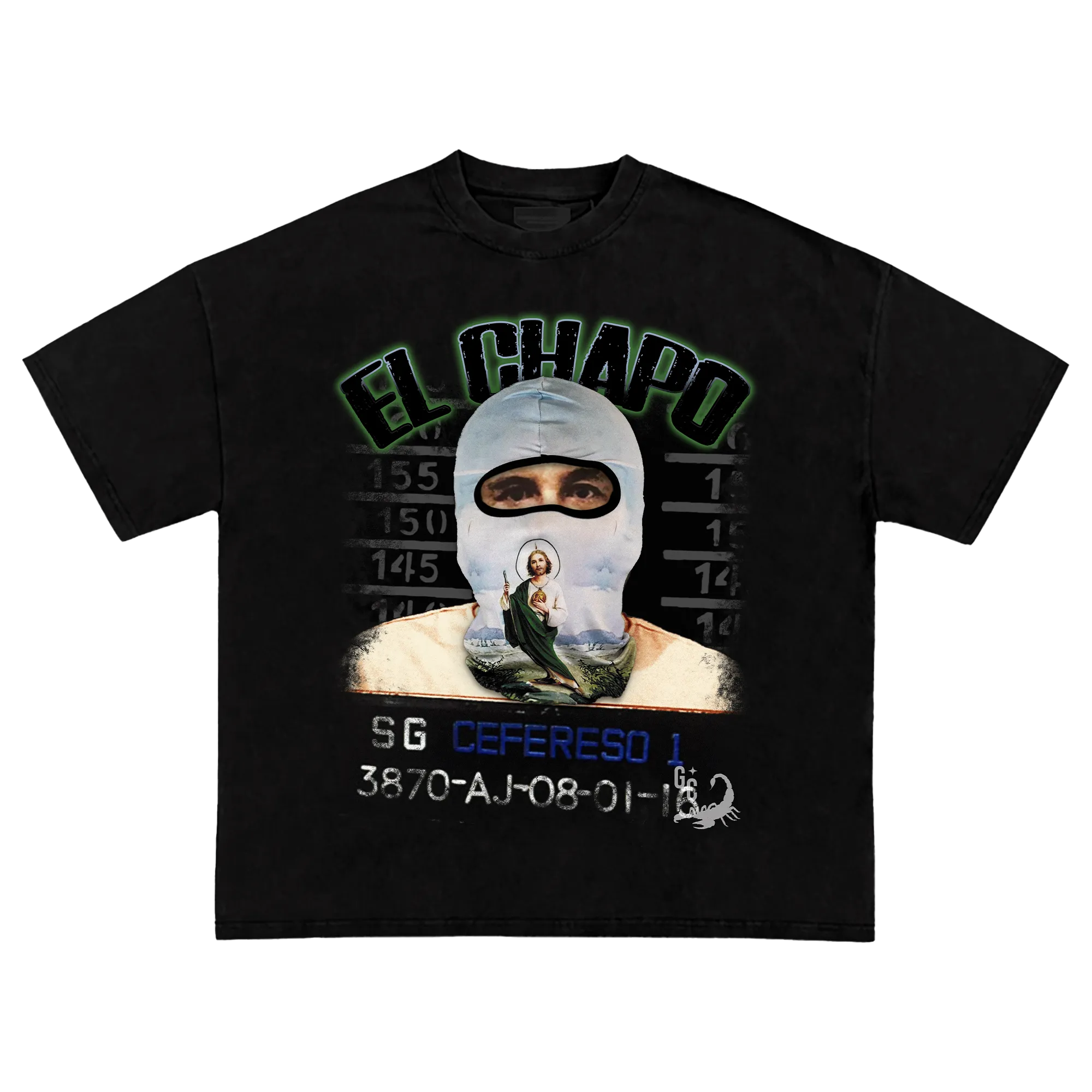 El Chapo Mugshot Bootleg Vintage Heavy T-shirt