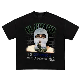 El Chapo Mugshot Bootleg Vintage Heavy T-shirt