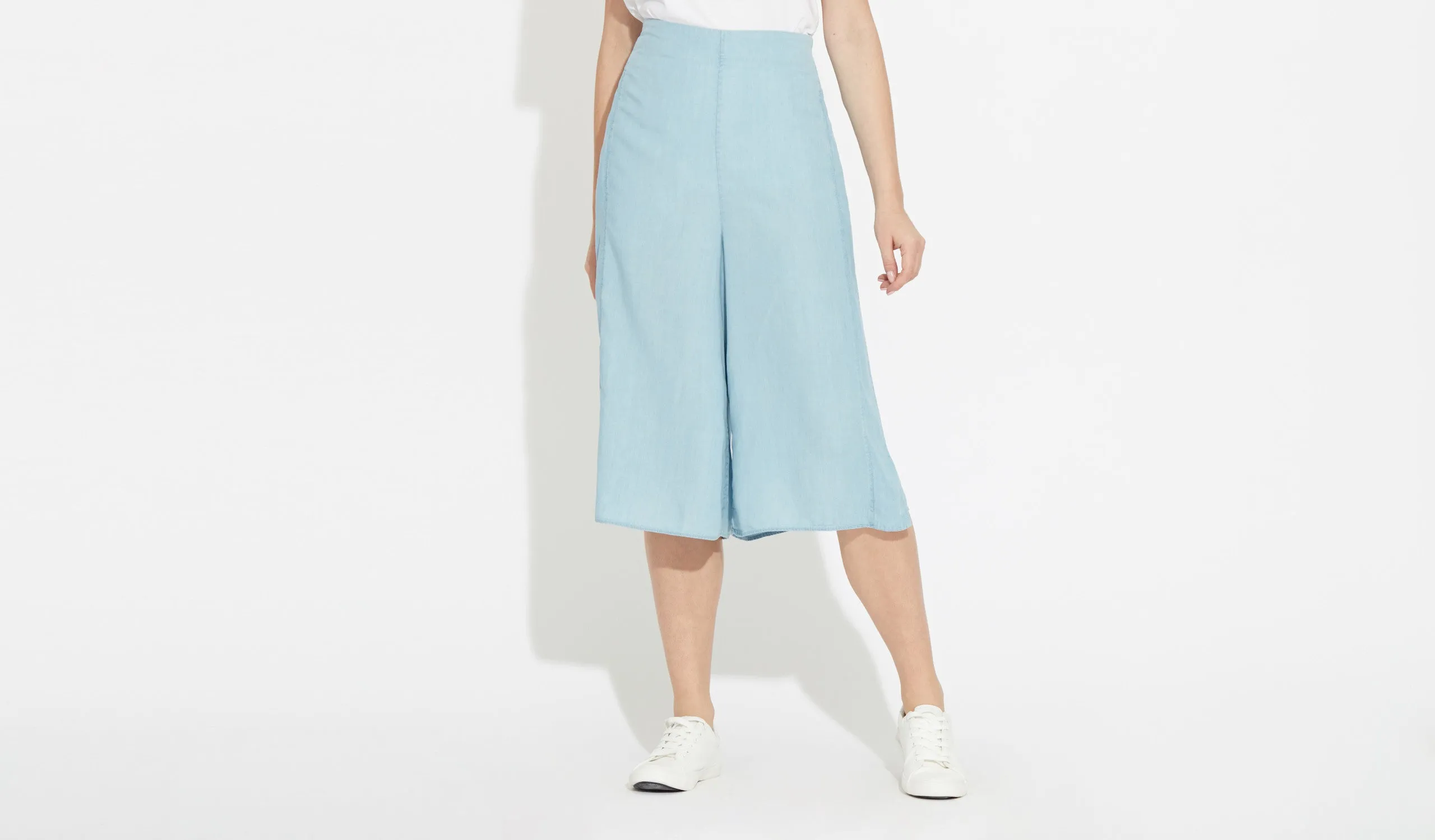 Elissa | Powder-Blue - Culottes