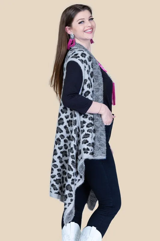 Fierce Feline Leopard Print Vest