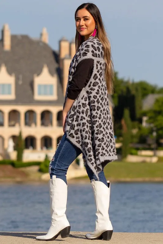 Fierce Feline Leopard Print Vest