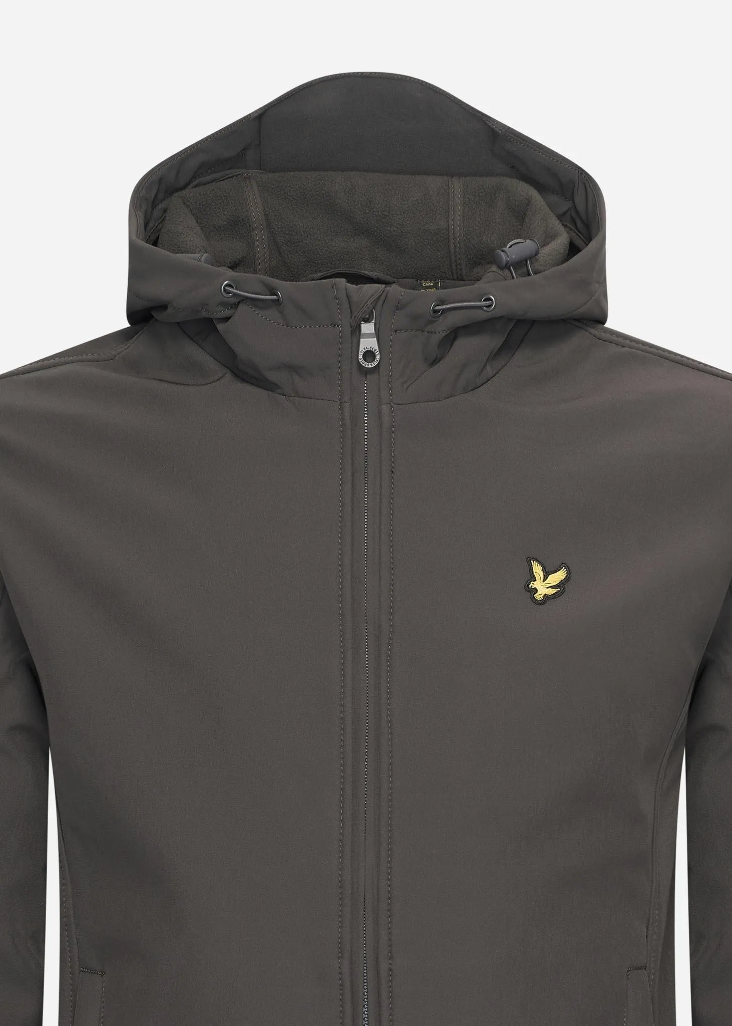 Fleece back softshell jacket - gunmetal